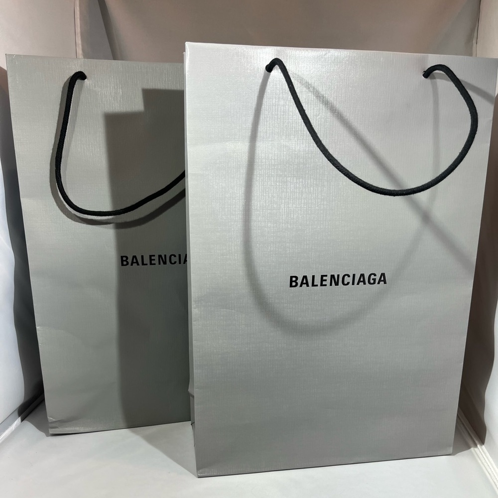 Balenciaga Gray and Black Tote